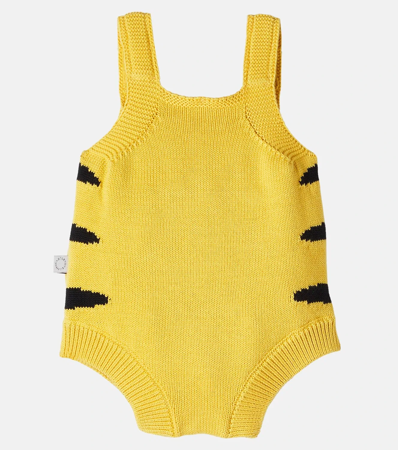 Боди хлопковое Stella Mccartney Kids, желтый — фото 3