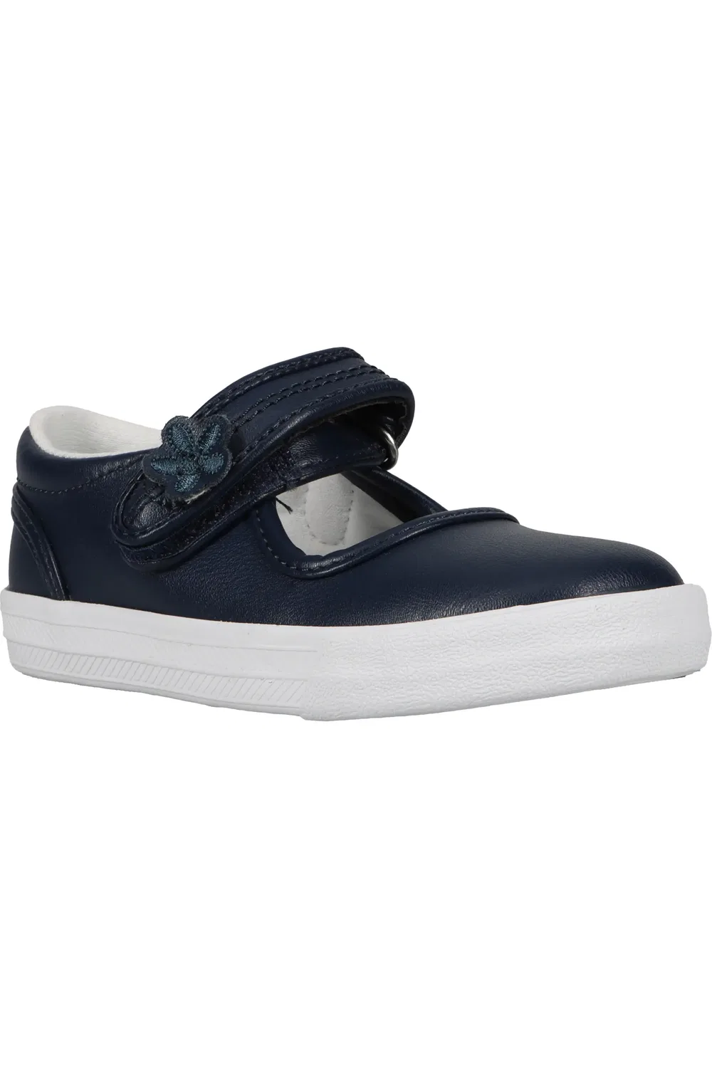 Детские туфли Мэри Джейн с цветочной аппликацией Ella Keds, Navy