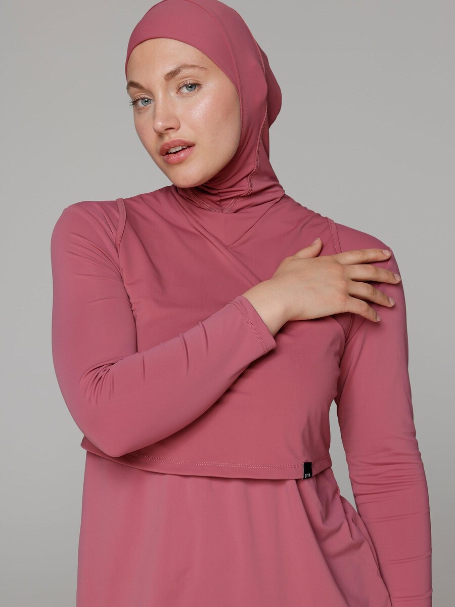 

Купальник-футболка SIYA Swimwear Hijab, цвет Cherry red