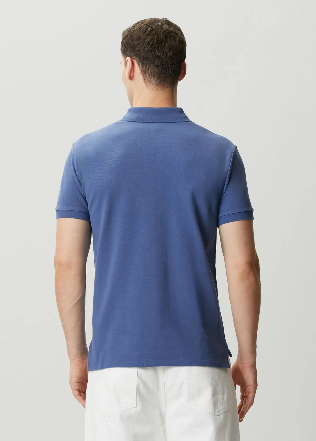 Поло Polo Ralph Lauren Custom Slim Fit, синий — фото 4