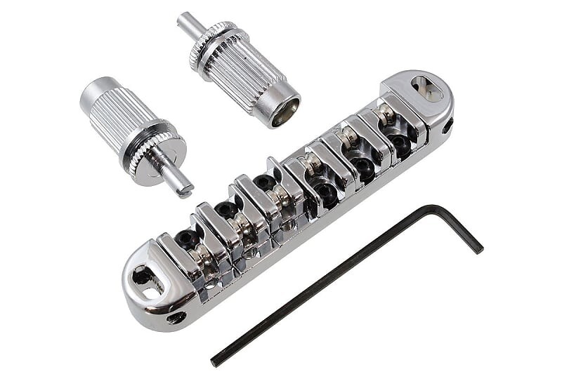 

Подседельный мост Wilkinson Locking Roller, подходит для Bigsby B3 B5 B6 B7 — Stay In Tune, Gibson Post Allparts Locking TuneMatic Bridge with Roller Saddles