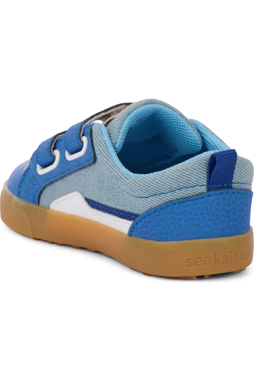 Кроссовки детские на шнуровке Riley See Kai Run, Washed Denim — фото 2