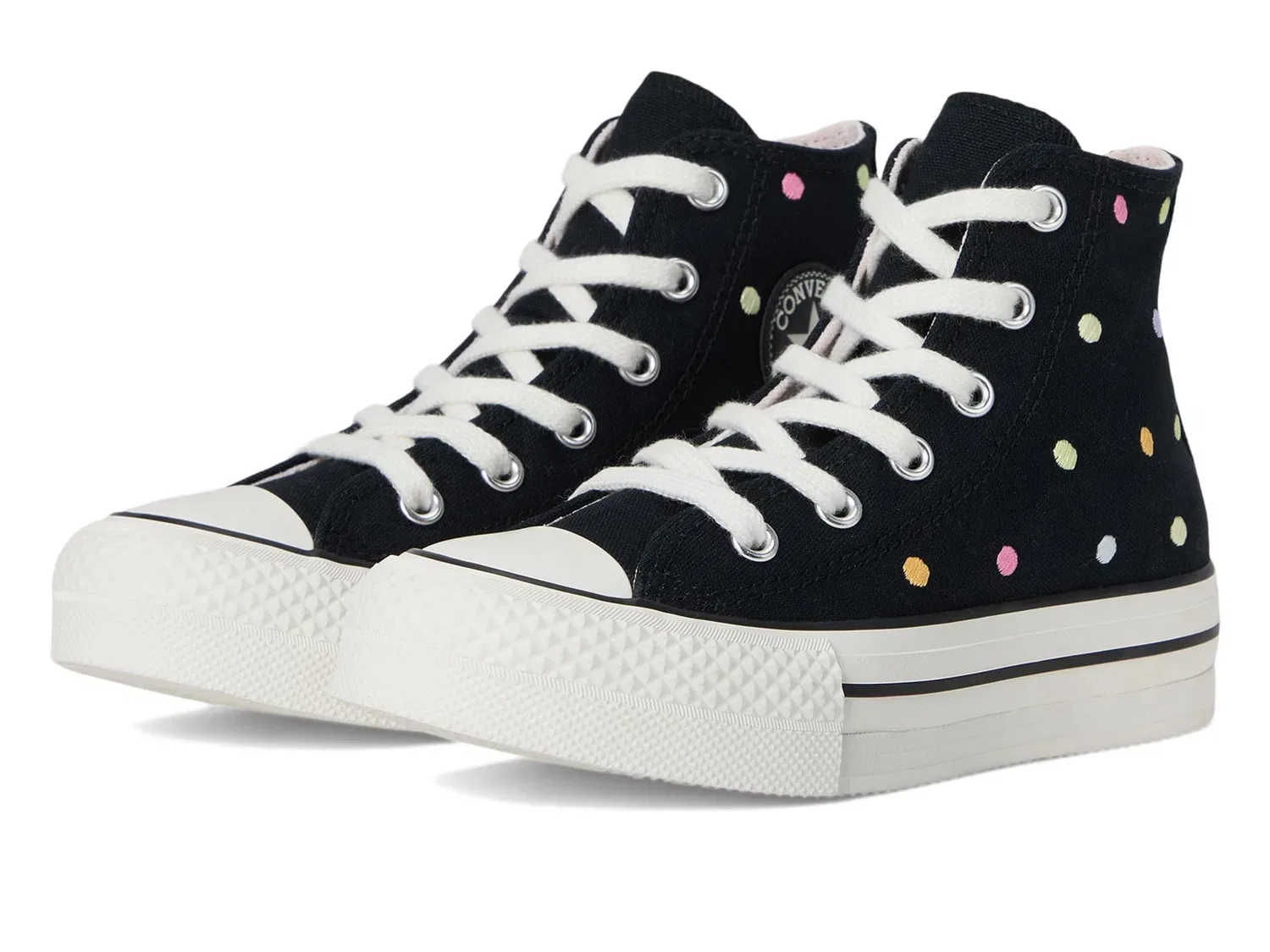 Детские кроссовки для девочек Converse, Black White Vintage Egret