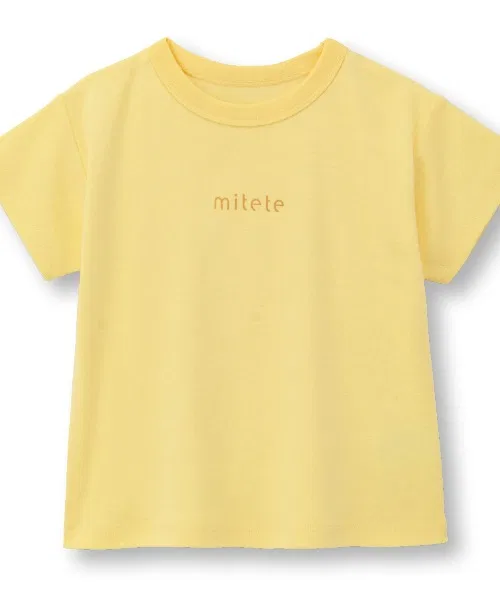 Детская футболка с принтом, с коротким рукавом, mitete, Light Yellow