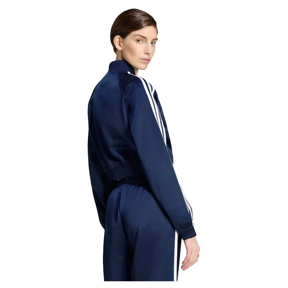 Женский свитшот с молнией Satin SST Adidas Originals, Blue — фото 2