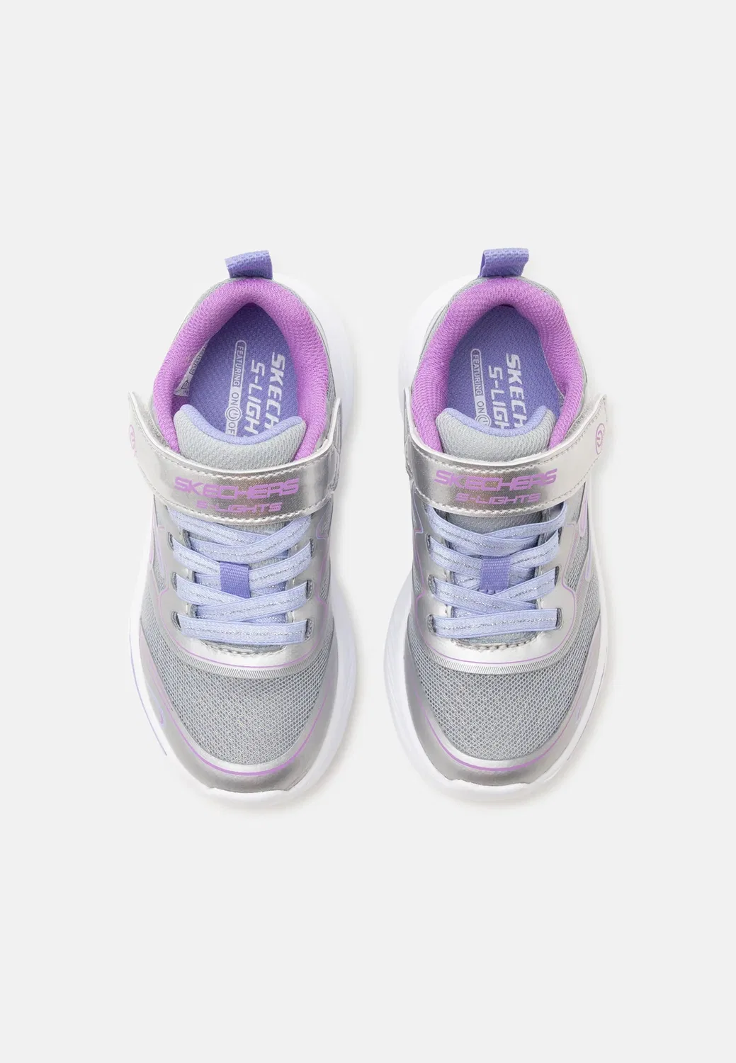 Cosmic glow 2.0 - кроссовки Skechers, Silver-Coloured/Multi-Coloured — фото 4