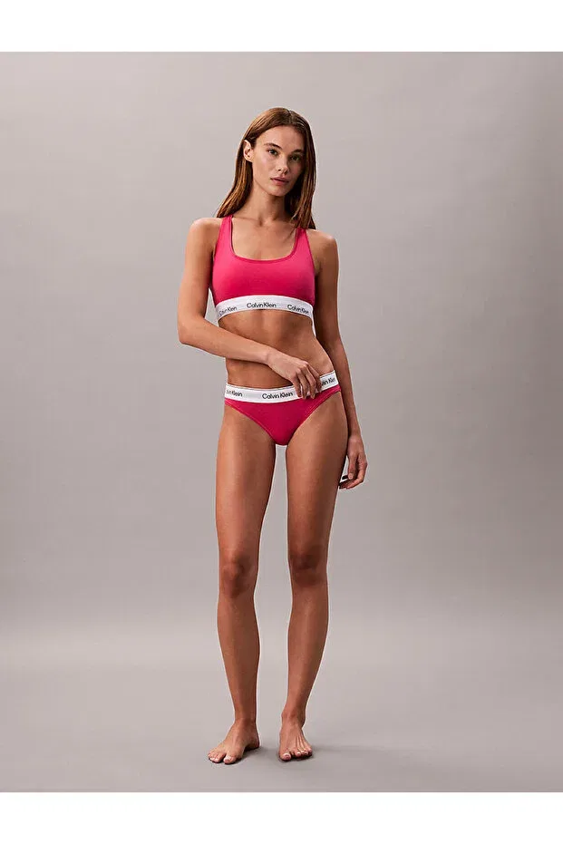 Женский бюстгальтер-бралетт с принтом Calvin Klein, Pink — фото 3
