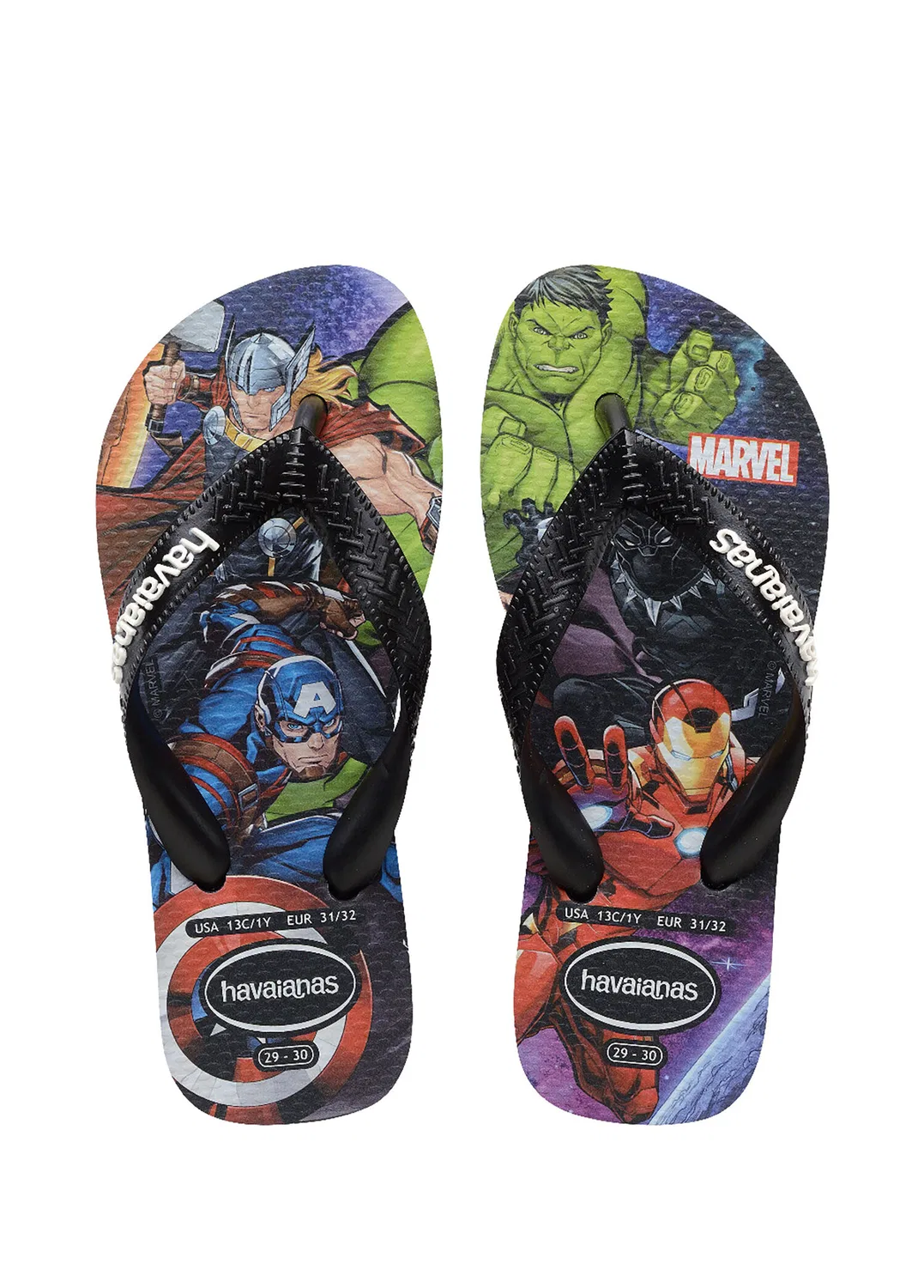 Пляжные тапочки Havaianas Marvel II, черный