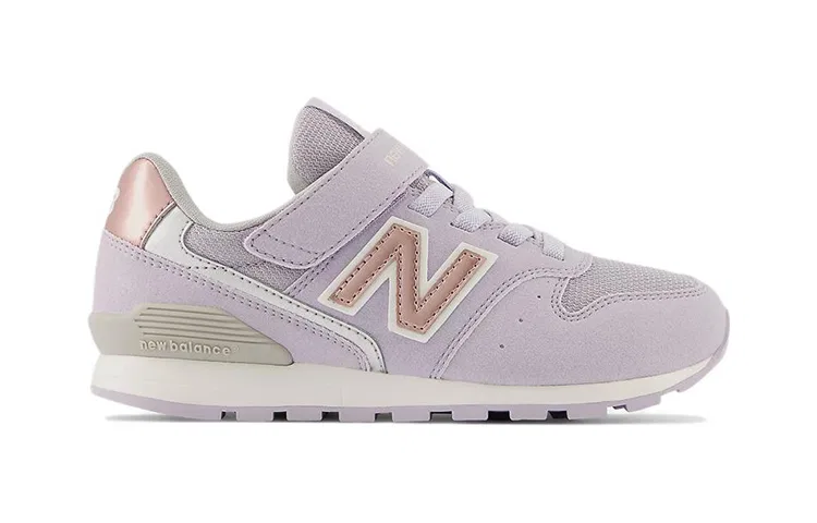 Детские кроссовки с амортизацией 996 New Balance, Light Purple White — фото 4