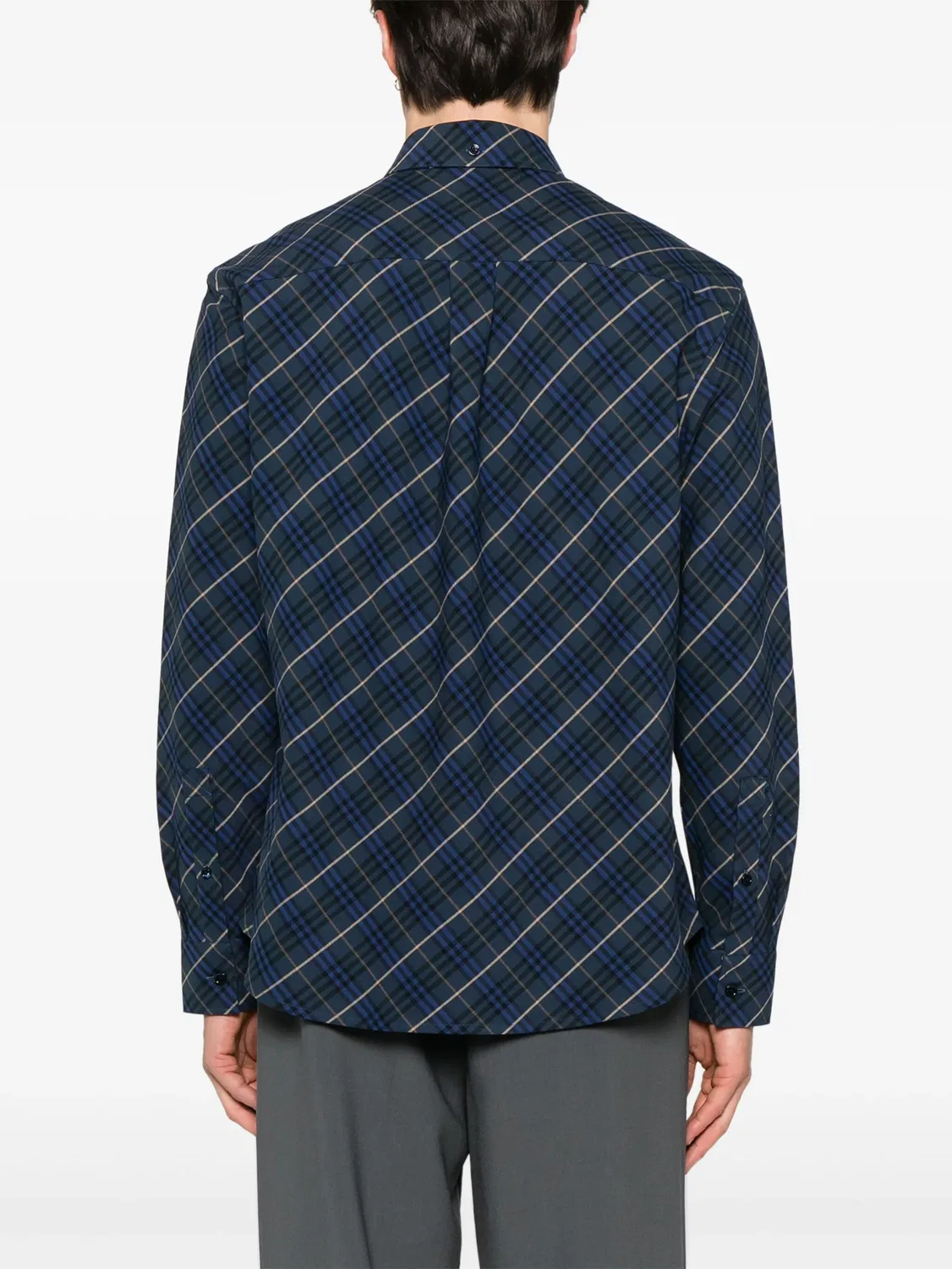 Куртка-рубашка из 100% хлопка Burberry, синий — фото 2