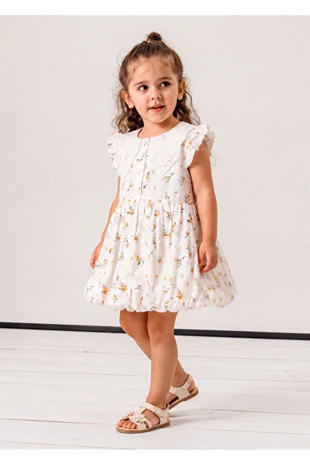 Детское платье для девочек с принтом Balloon Skirt Dress Jikko Baby, Orange