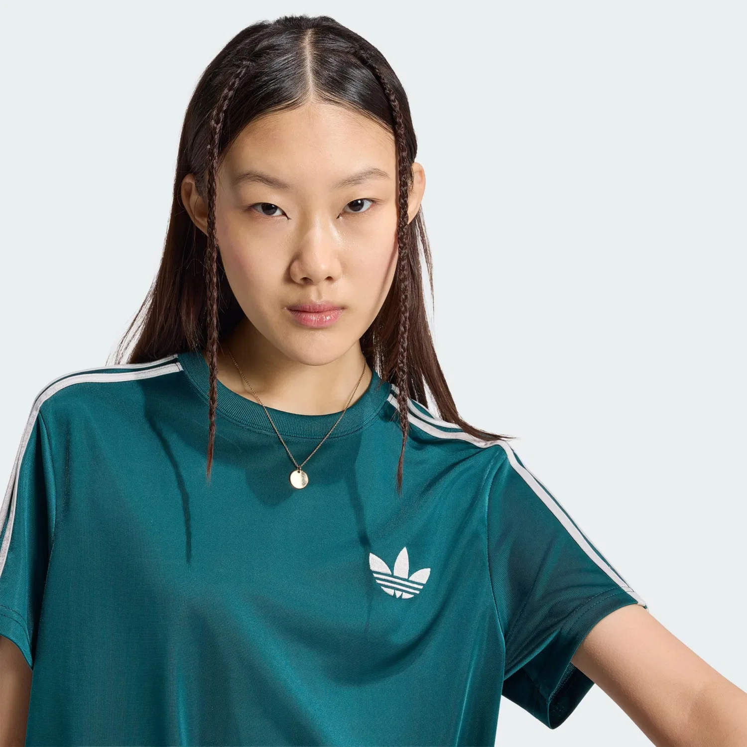 Футболка Adidas Originals Firebird цвета Бетон — фото 4