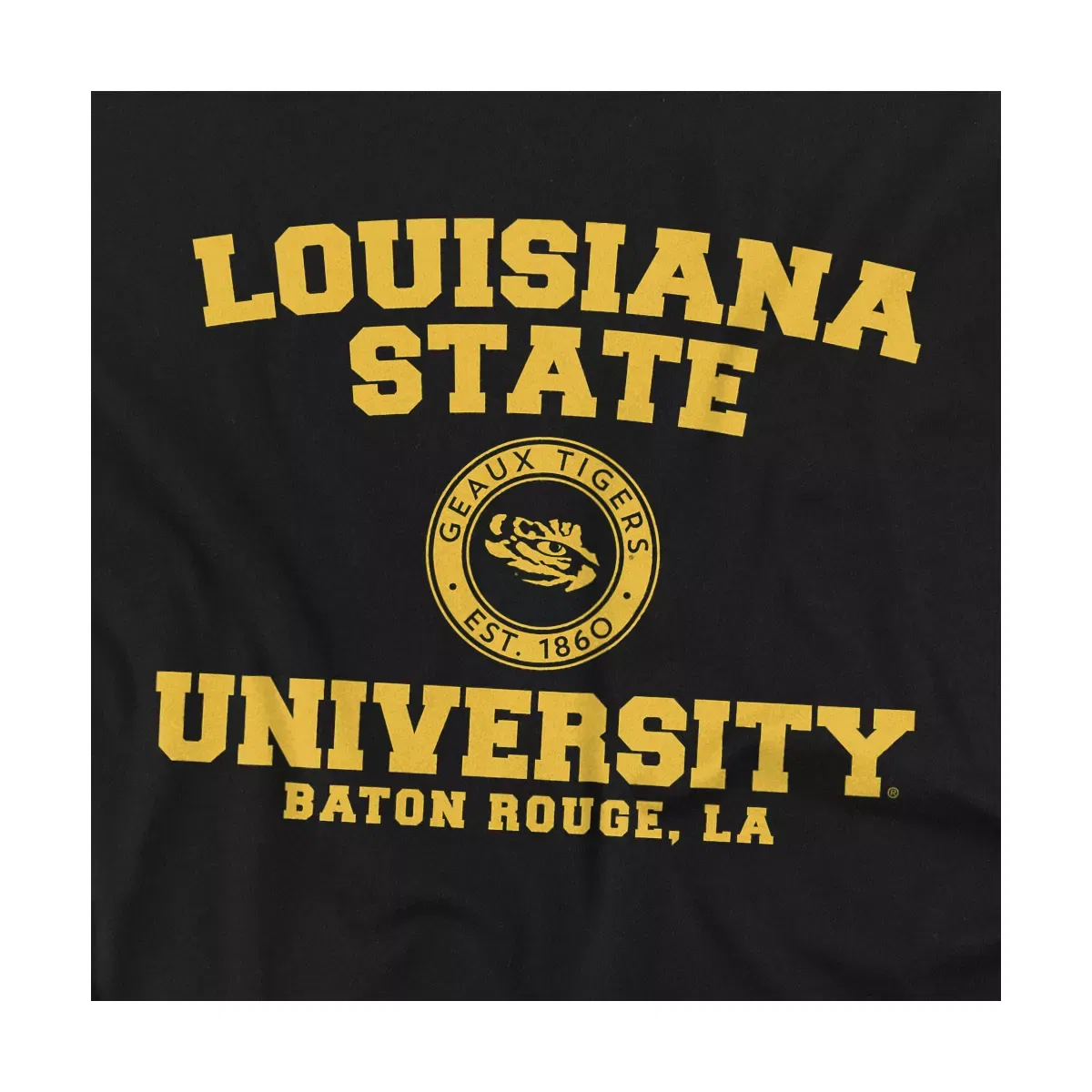 Детский боди-комбинезон с коротким рукавом LSU Circle Logo NCAA, Black — фото 2