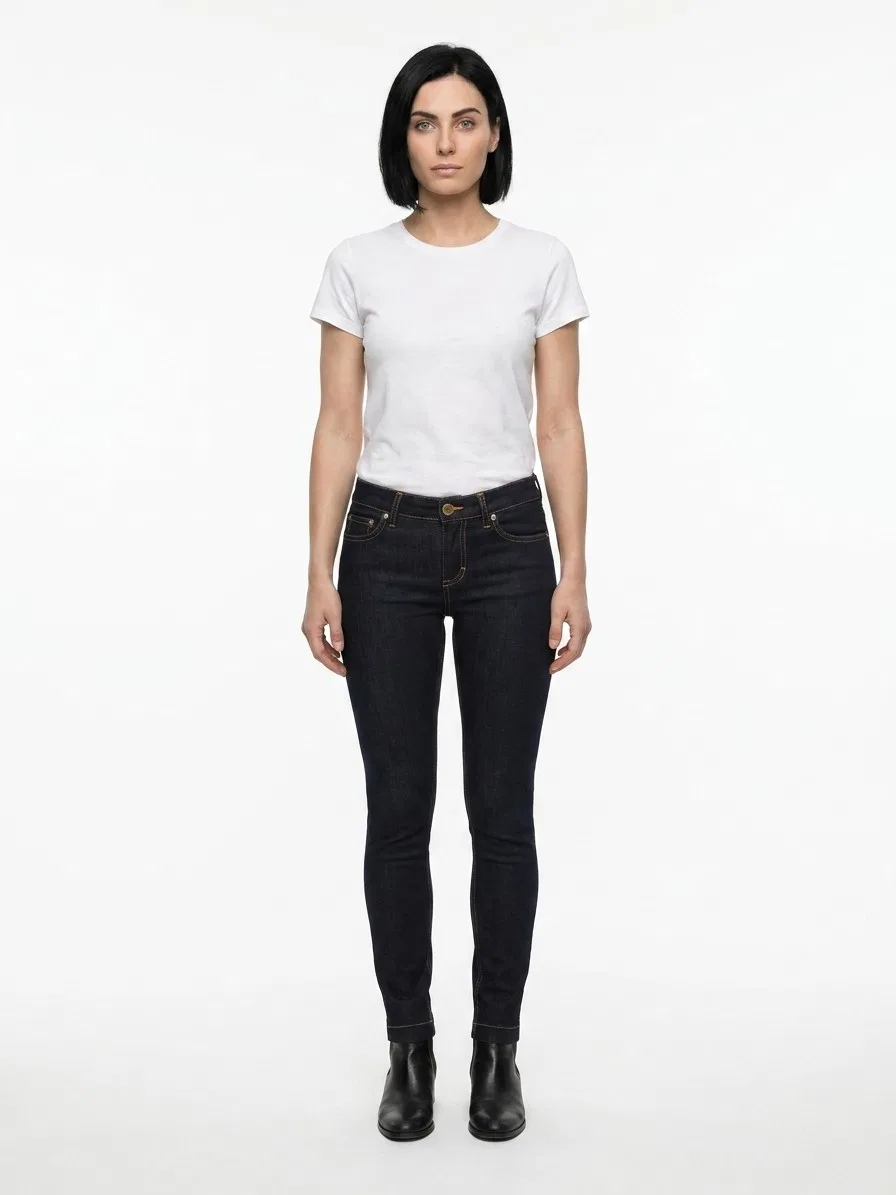 Женские джинсы-скинни с пятью карманaми Blue Cotton Skinny Jeans Dolce & Gabbana, Blue