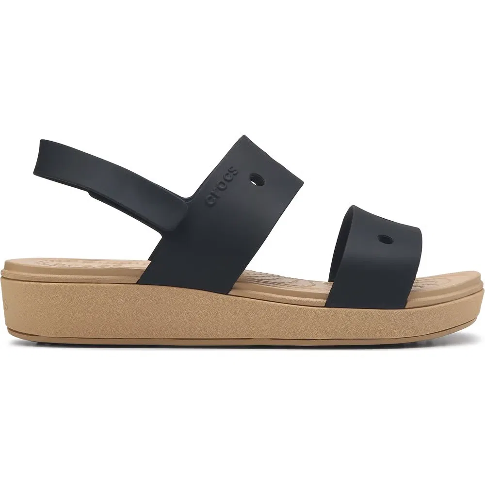 Детские туфли Brooklyn Wedge Crocs, Black/Cashew — фото 2