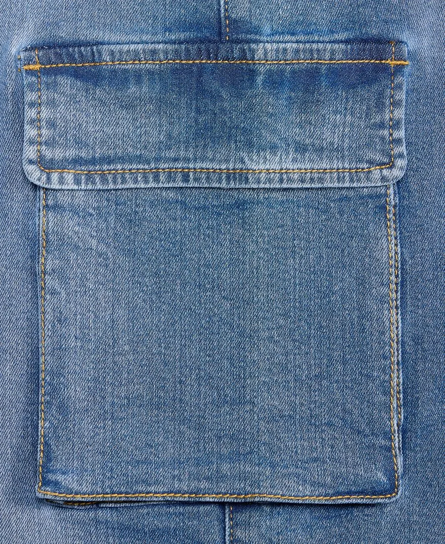 Джинсы карго с декоративным шнурком Epic Threads, Medium Wash — фото 3