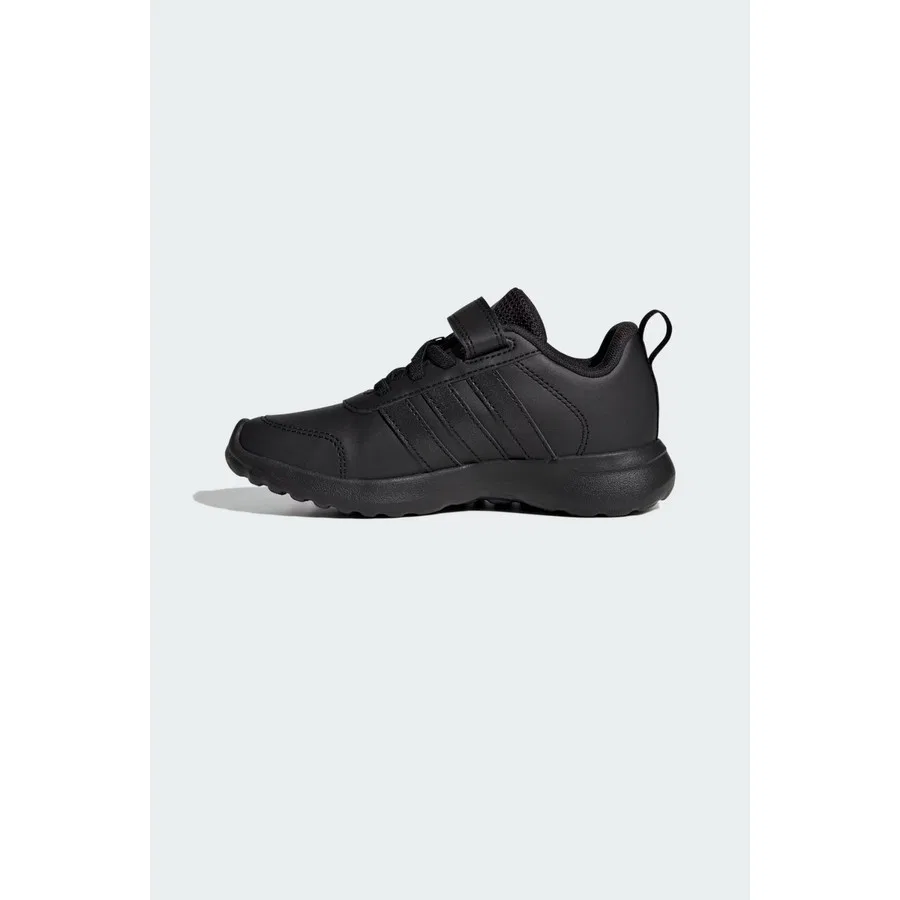 Детские спортивные кроссовки с эластичными шнурками и липучкой VL Move EL C adidas, Черный — фото 2