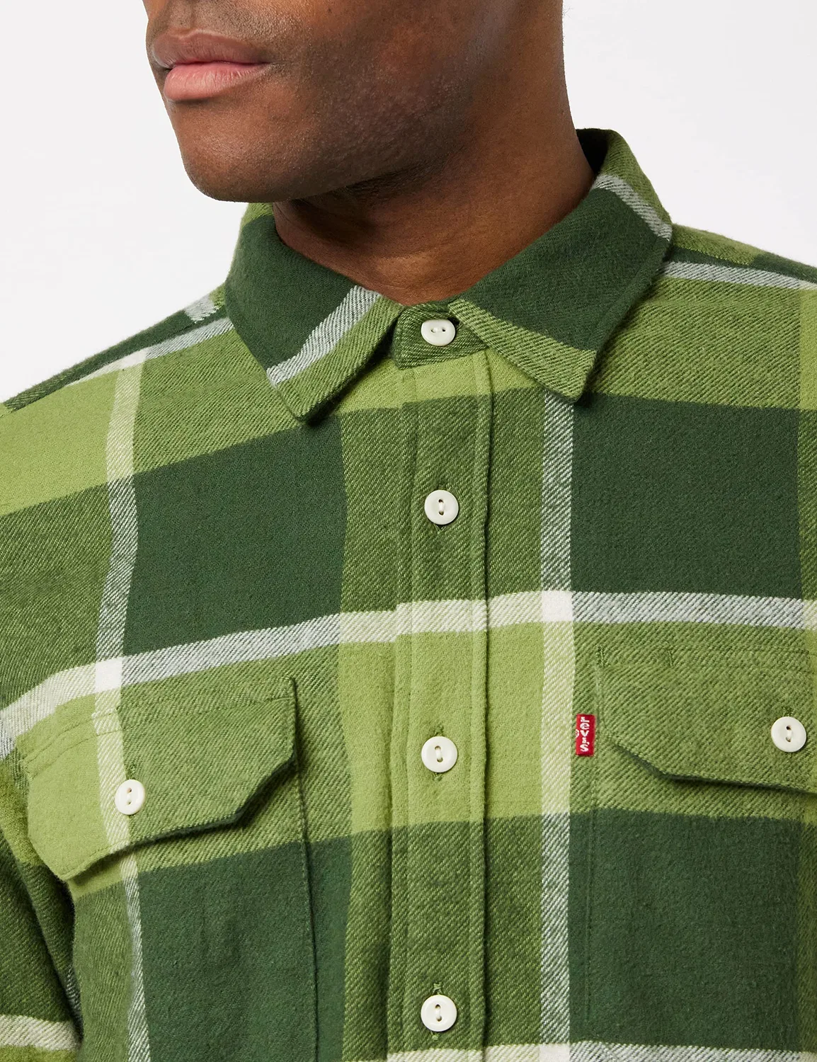 Мужская рубашка с длинным рукавом Jackson Worker Levi's, Greens — фото 4