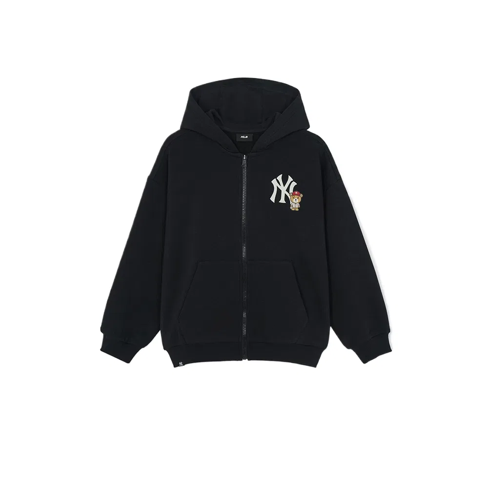 Детское худи с капюшоном, умеренной растяжимости, MLB KIDS, Black