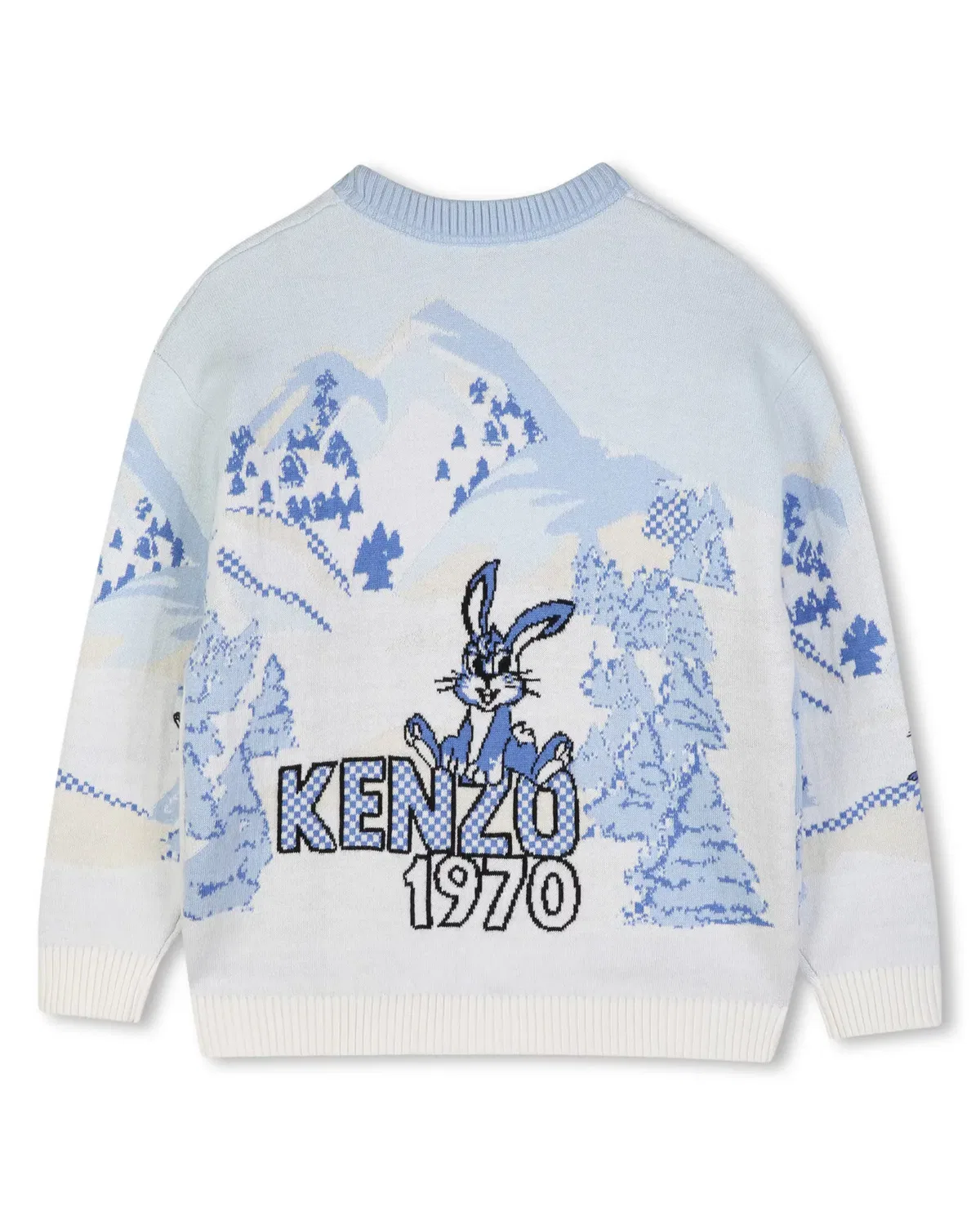 Детский джемпер для мальчиков с жаккардовым узором Kenzo Kids, Светло-коричневый — фото 3