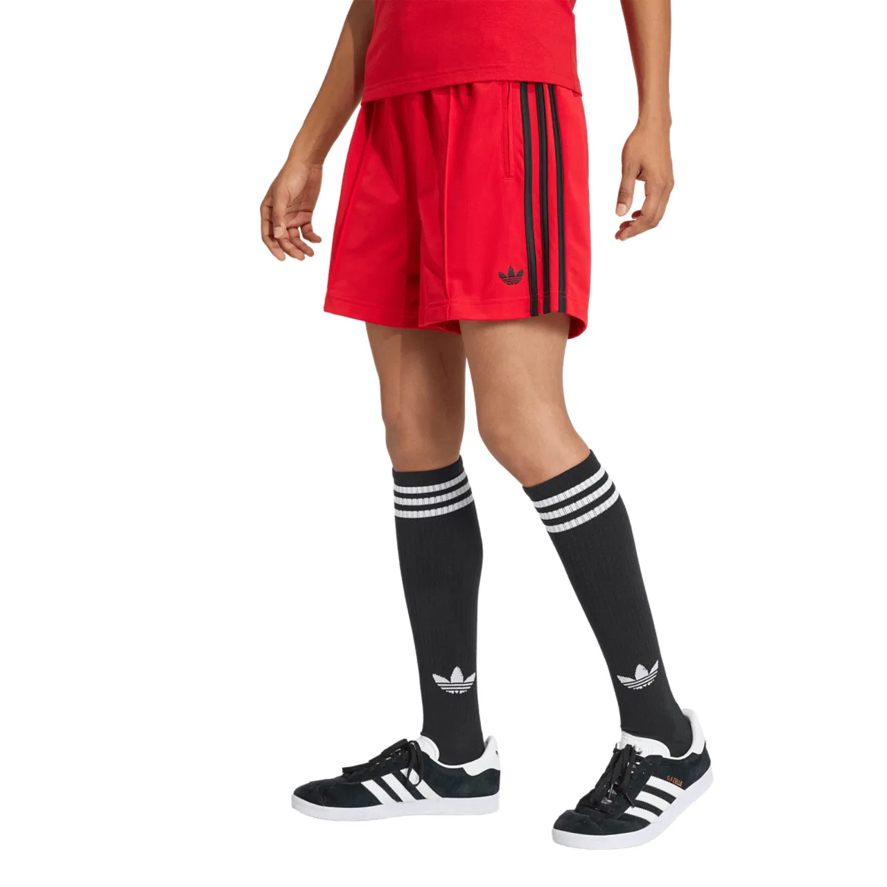 Шорты для женщин FB Adidas, цвет Black/Better Scarlet