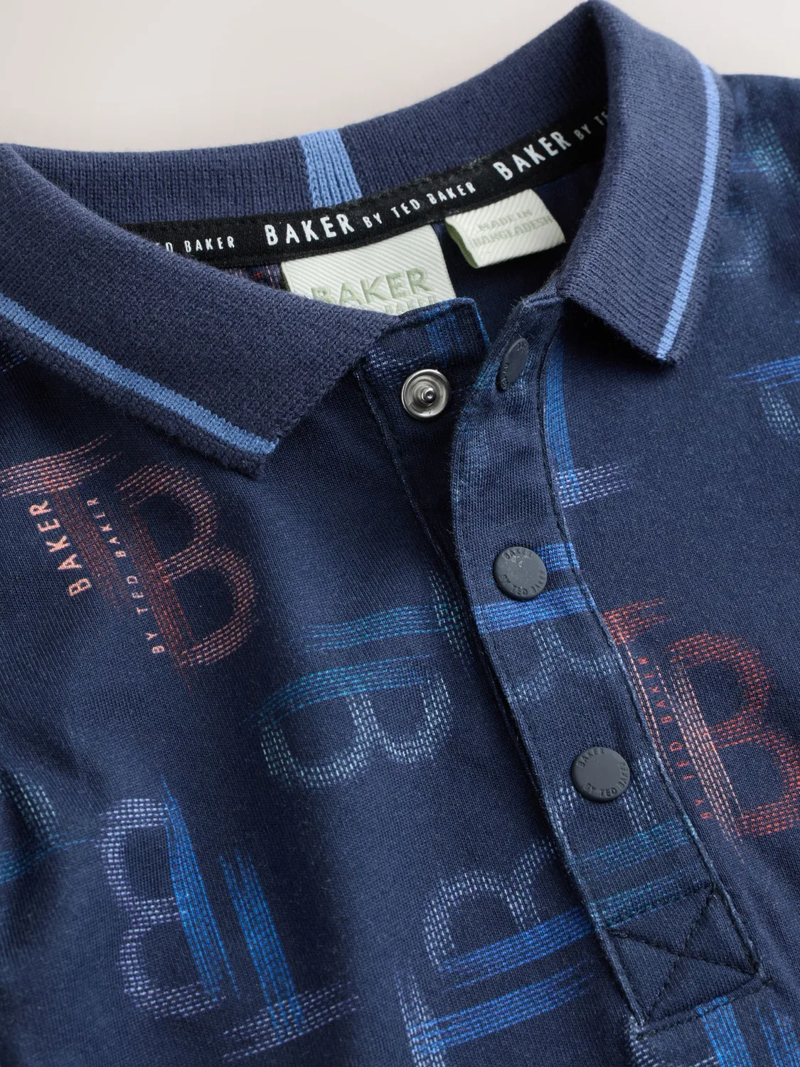 Комбинезон с принтом TB, модель Printed Rompersuit Baker by Ted Baker, темно-синий — фото 3