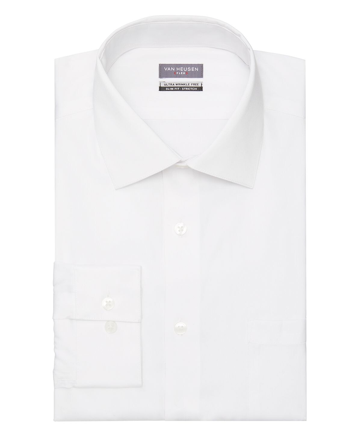 

Мужская классическая рубашка slim fit с гибким воротником Van Heusen, белый