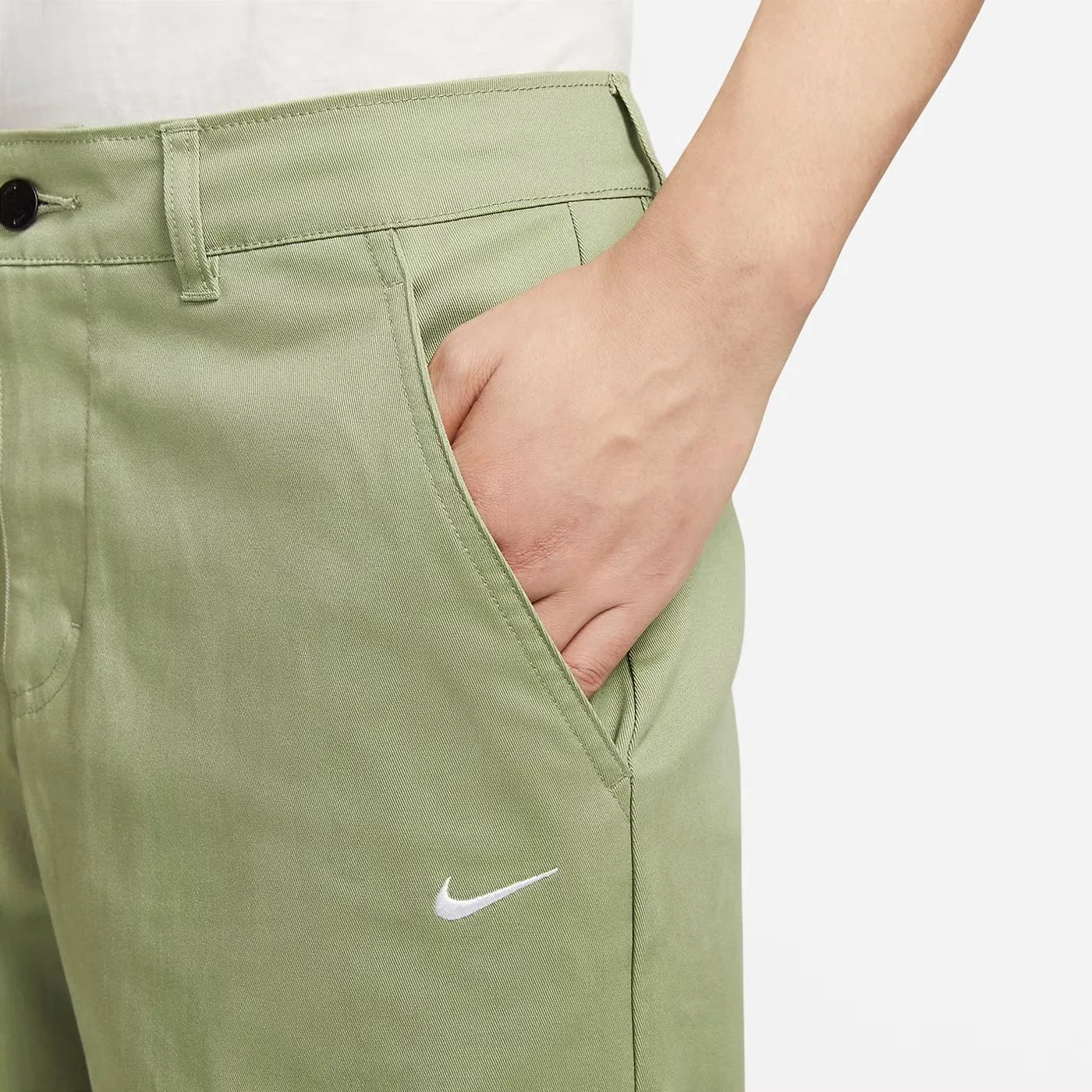 Брюки чинос хлопковые Nike Life, зеленый — фото 2