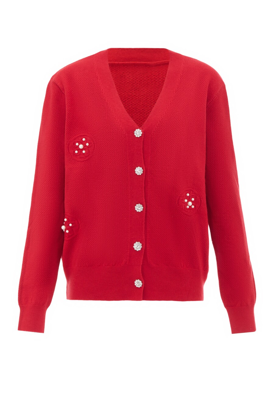 

Вязаный кардиган nascita, красный