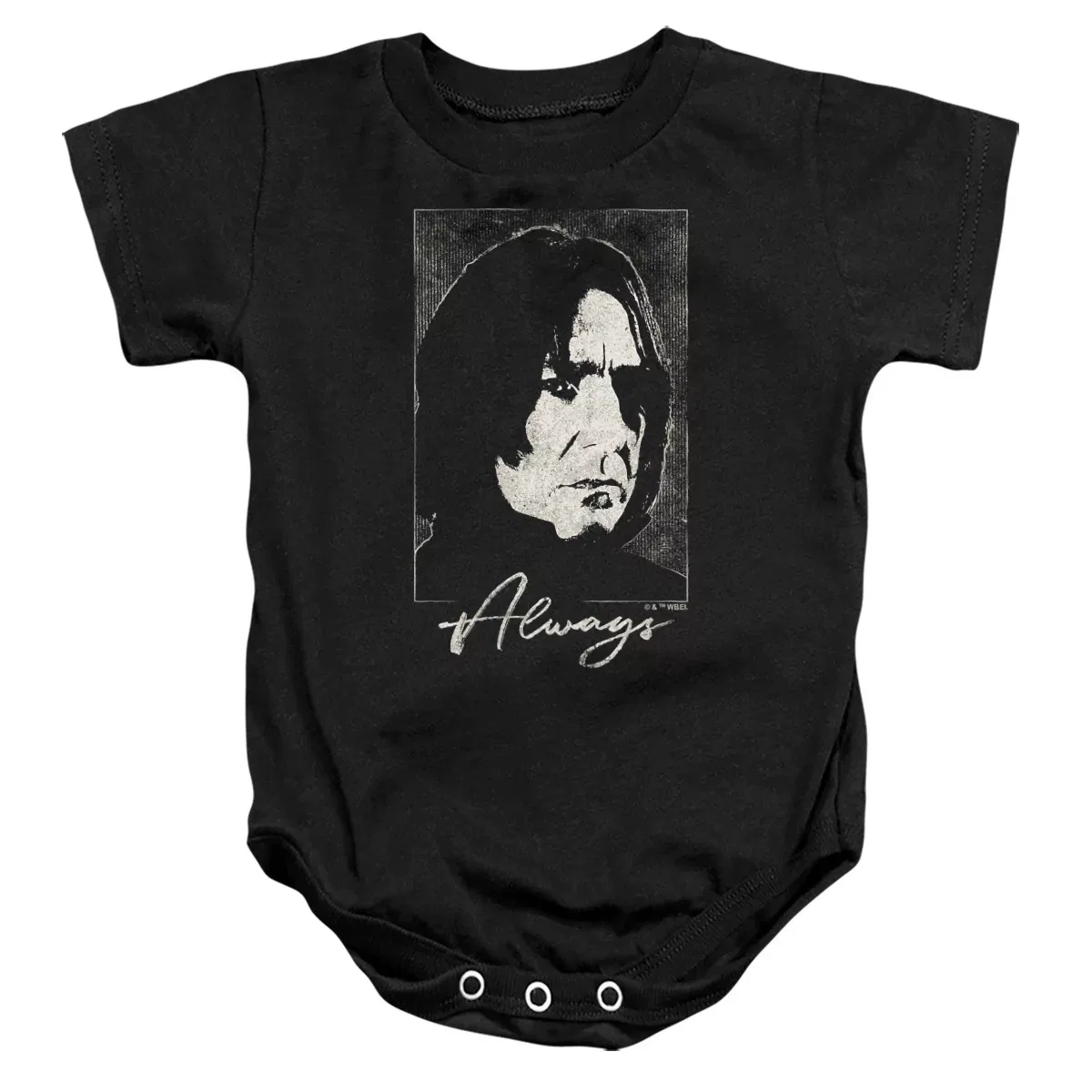 Детское боди с принтом Severus Snape Always Harry Potter, Черный