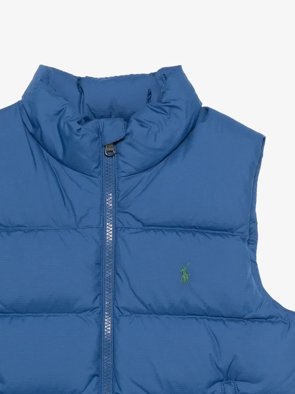 Жилет-пуховик с изображением пони POLO RALPH LAUREN KIDS, синий — фото 3