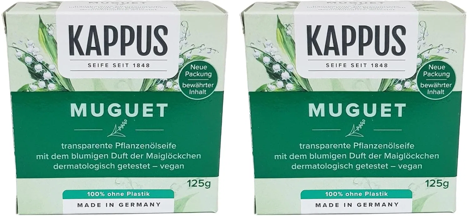 Мыло Kappus Muguet Lily of the Valley, 2 x 125 г, прозрачное Generisch
