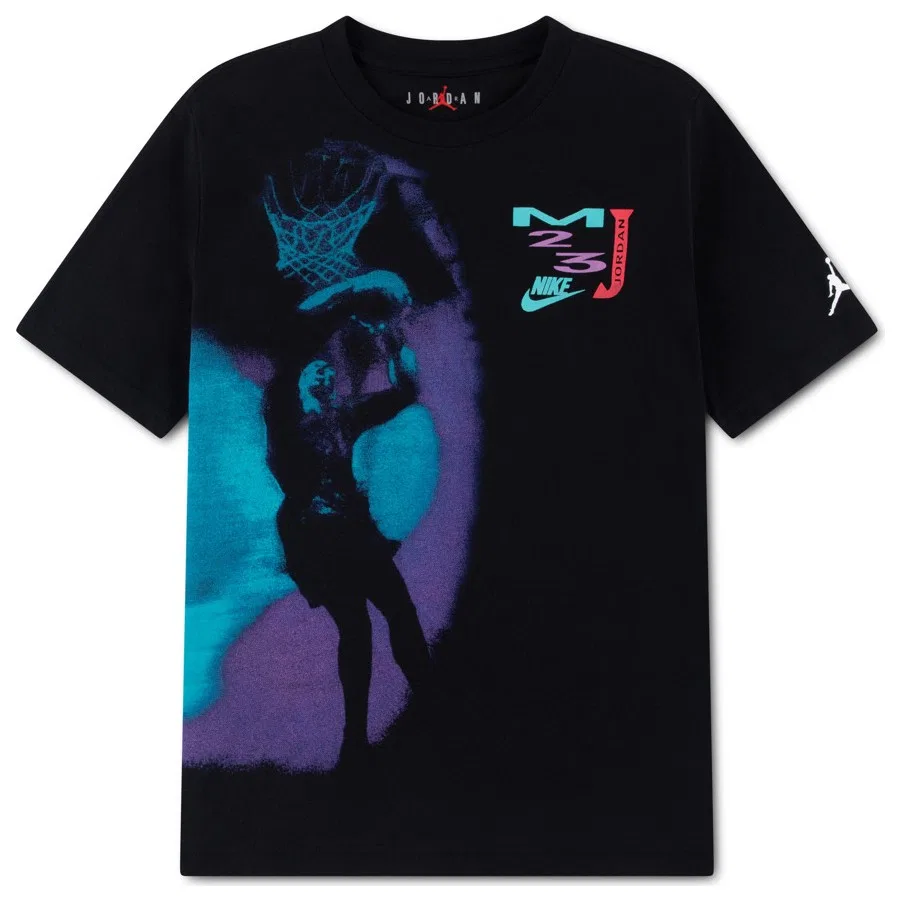 Детская футболка с коротким рукавом Nike Jordan MJ Bklyn Dream Dunk SS Tee, Черный