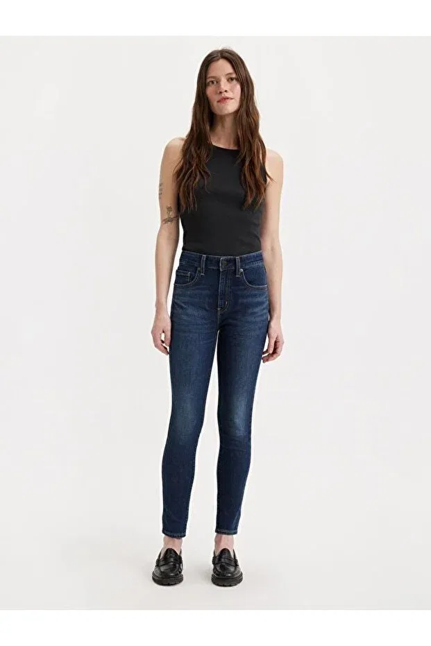 Женские джинсы скинни с высокой талией Levi'S, Med Indigo - Worn In