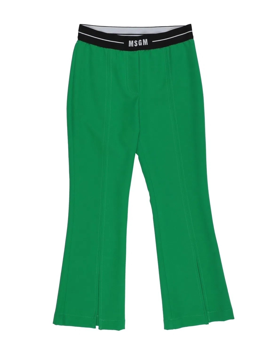 Брюки из крепа Msgm, зеленый