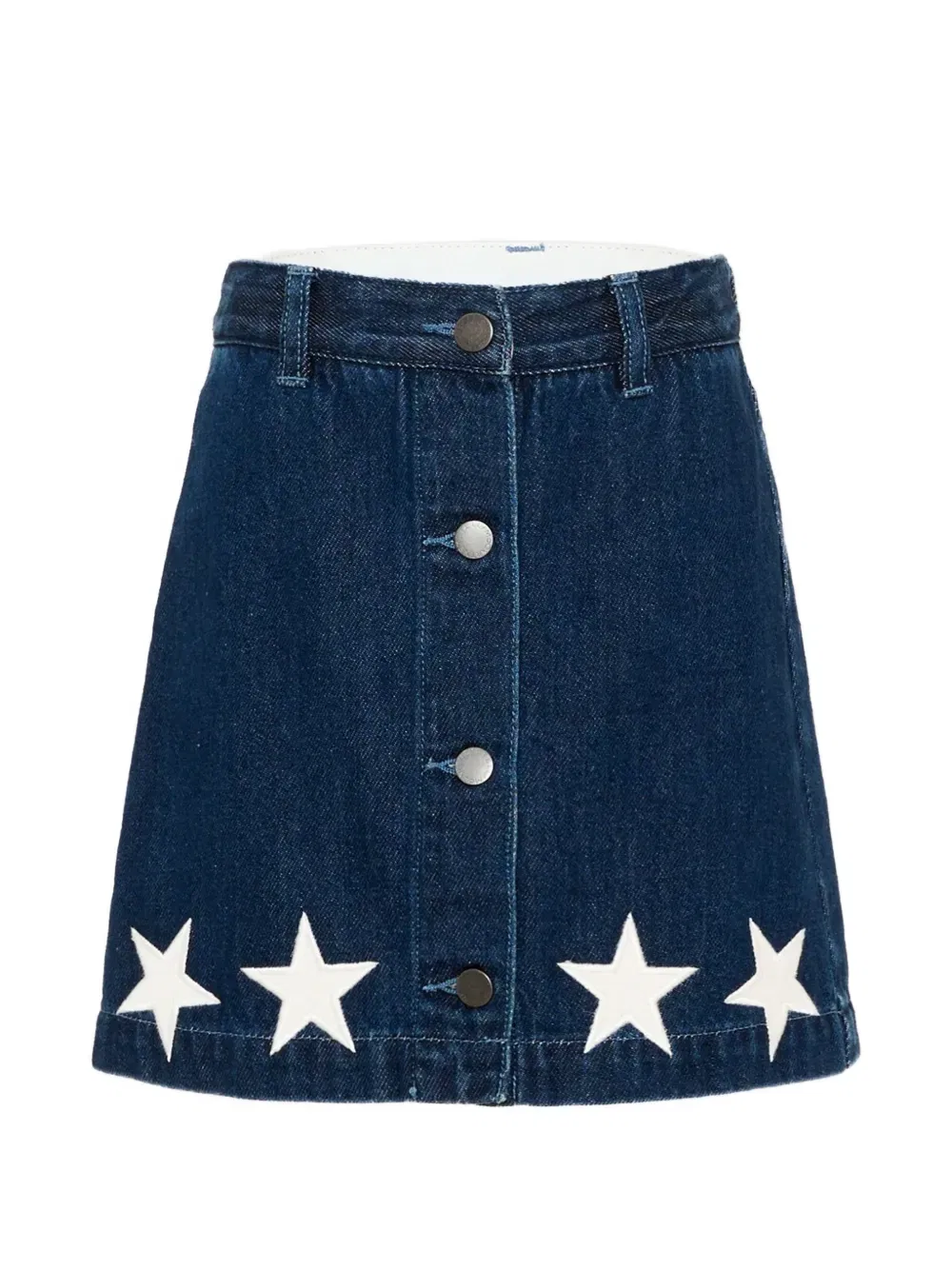 Джинсовая юбка в технике пэчворк Stella McCartney Kids, синий