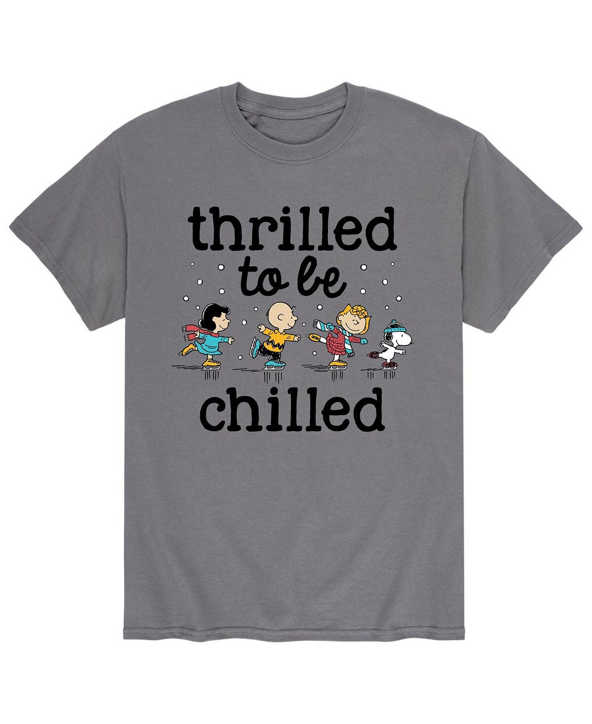 

Мужская футболка peanuts thrilled chilled AIRWAVES, серый