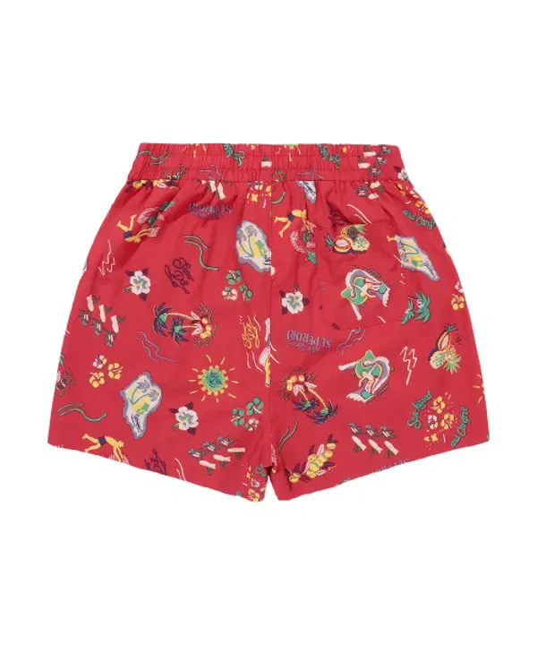 Шорты Palm Surf Hawaiian, Superdry, красные — фото 2