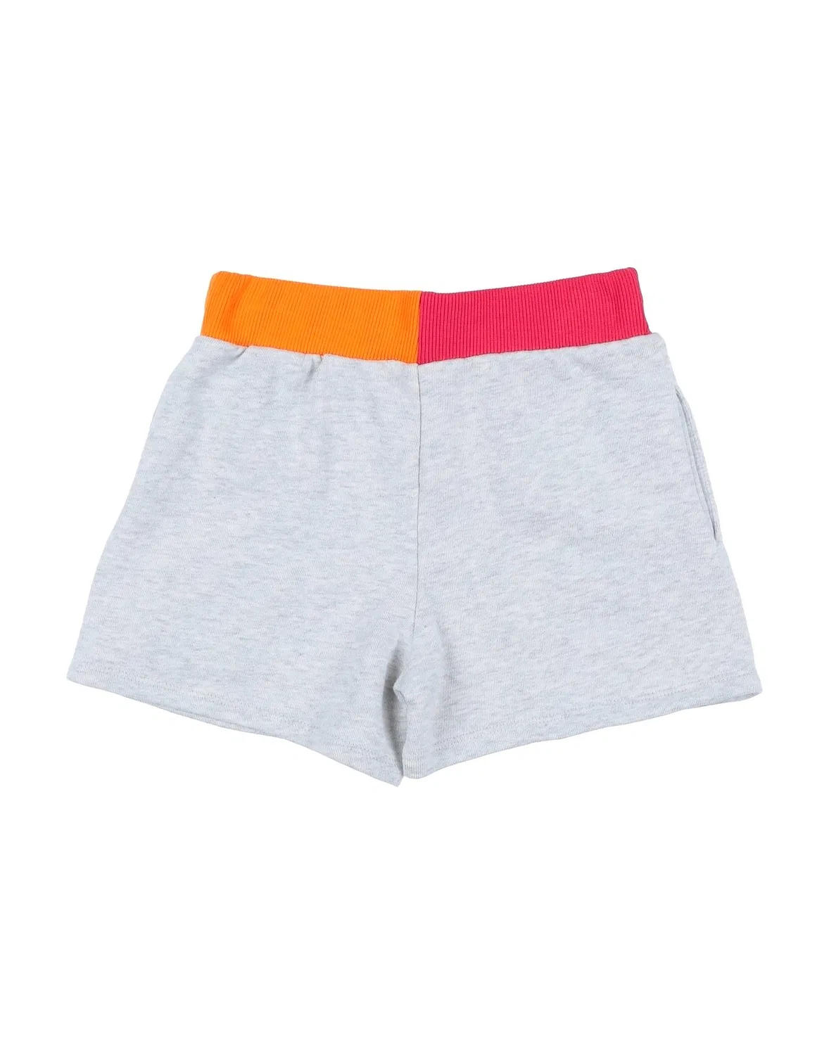 Детские шорты для девочек с принтом Kenzo Kids, светло-серый — фото 2