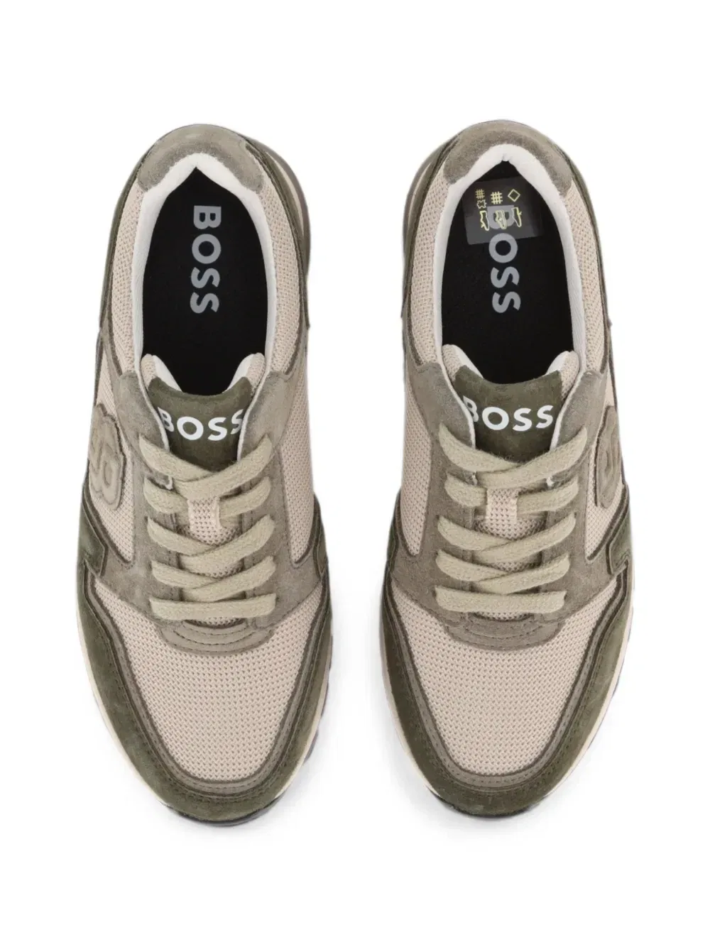 Кроссовки с нашивкой-логотипом Boss Kidswear, зеленый — фото 4