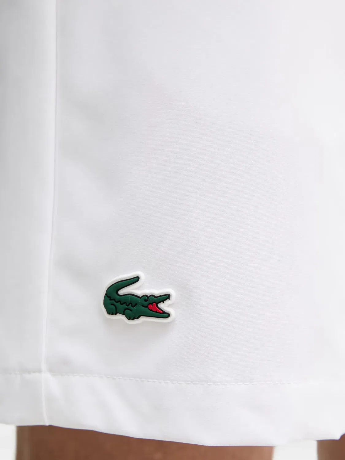 Шорты с логотипом белые Lacoste, белый — фото 4