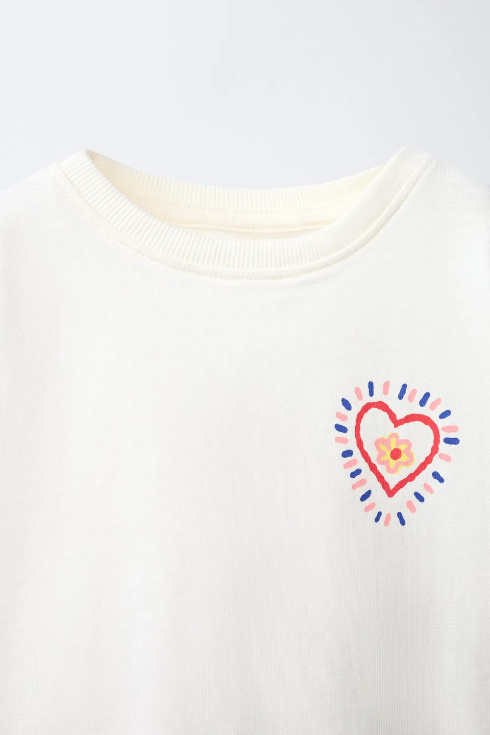 Футболка с принтом слогана ZARA, White — фото 3