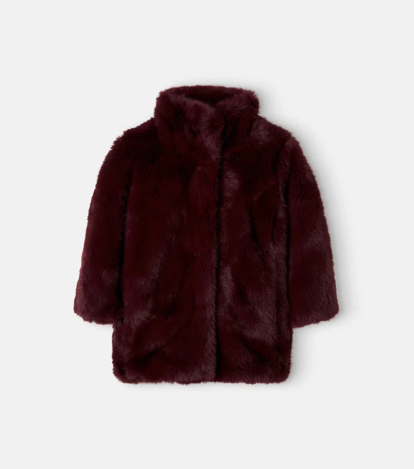 Пальто-тедди Chloé Kids, бордовый
