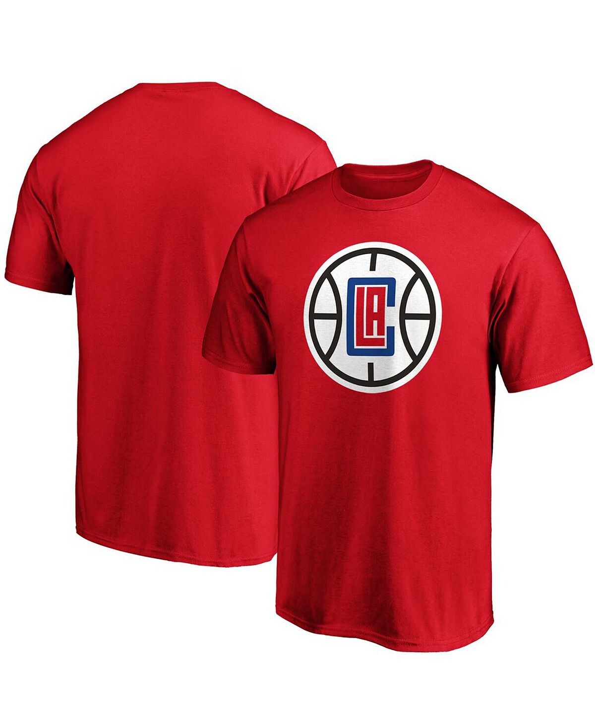 

Мужская красная футболка с логотипом la clippers primary team Fanatics, красный