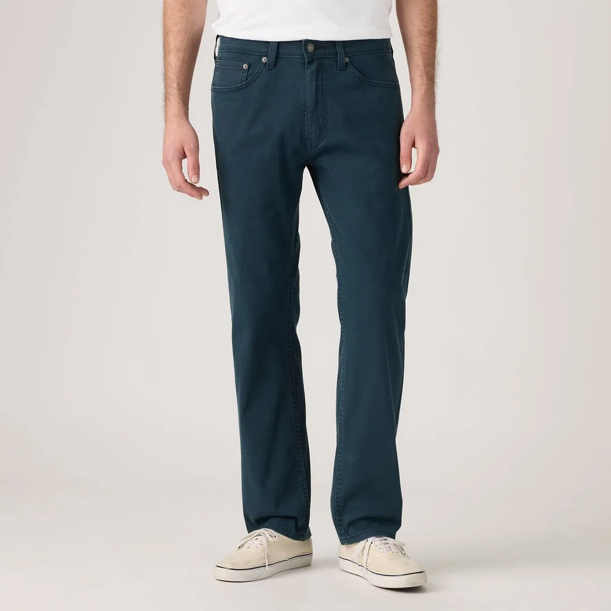Мужские джинсы 505 стандартного типа с жаккардовым плетением Levi's, Salute - Blue — фото 2