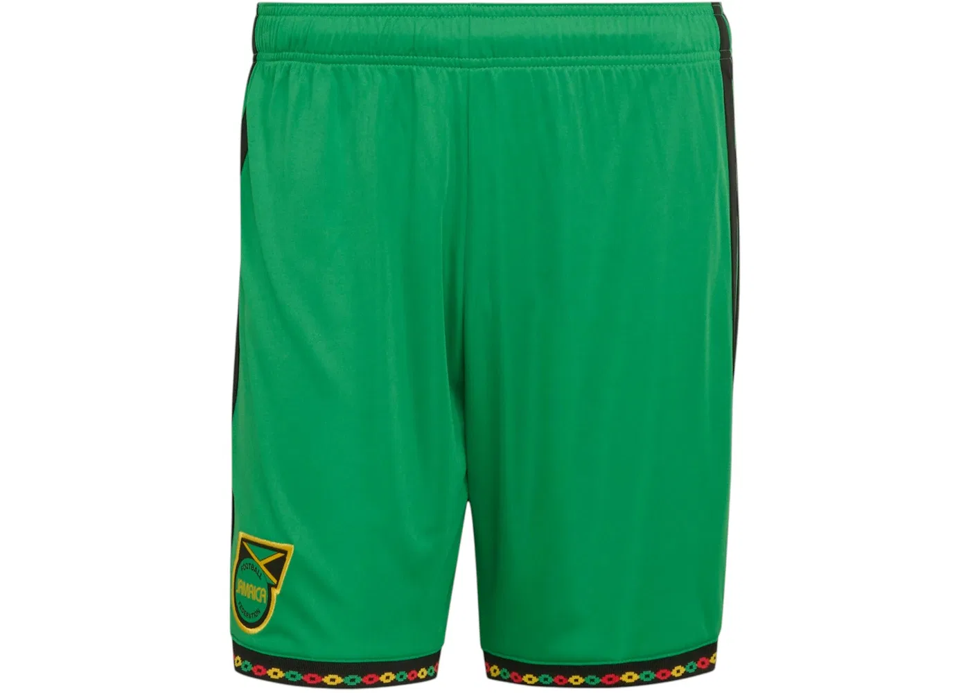 Мужские шорты с принтом Adidas Jamaica 2026 Bob Marley Home Shorts, Vivid Green