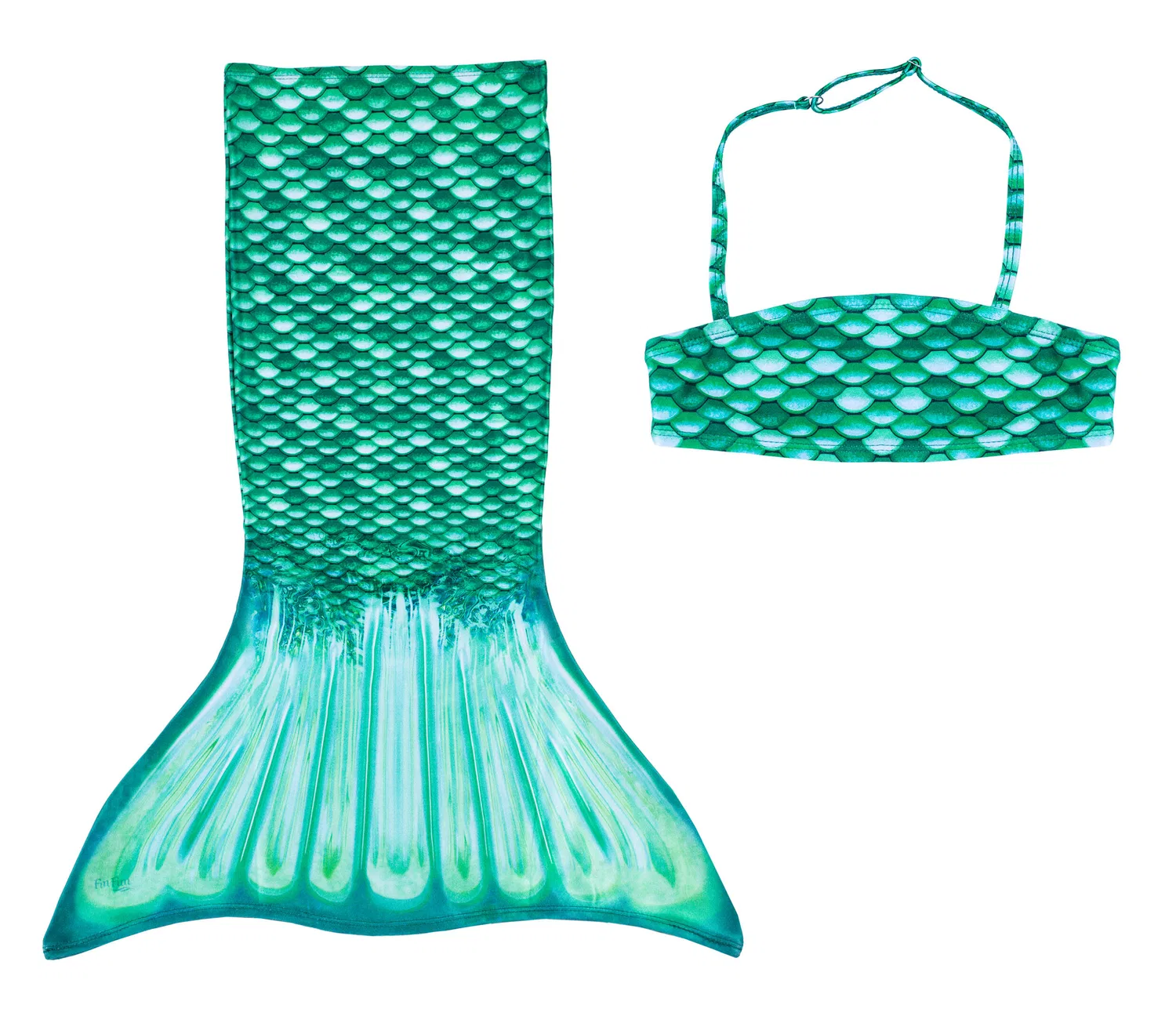 Детский купальник-бикини с 3D-принтом Fin Fun Meerjungfrau Bikini Set CELTIC GREEN, Цвет Hellgrun Finfun