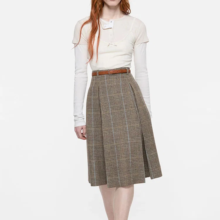 Женская футболка с воротником-стойкой Henry Collar Acne Studios, White/Ecru — фото 3