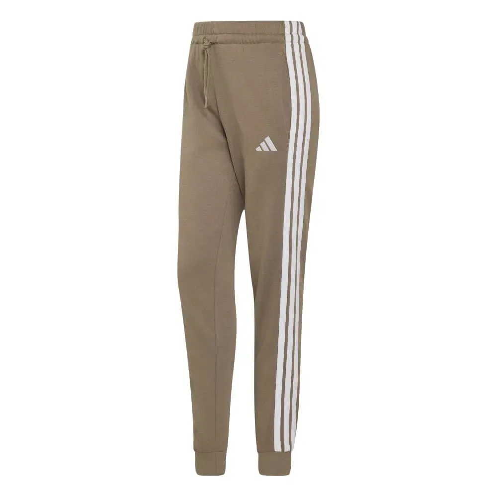Брюки спортивные с тремя полосками Adidas, коричневый — фото 3