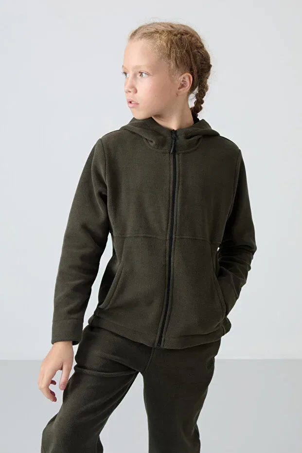 Детские свитшот для девочек с капюшоном комплект 2 шт Tommy Life, Dark Beige — фото 3
